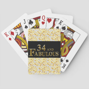 Jeu De Cartes Anniversaire 34 ans