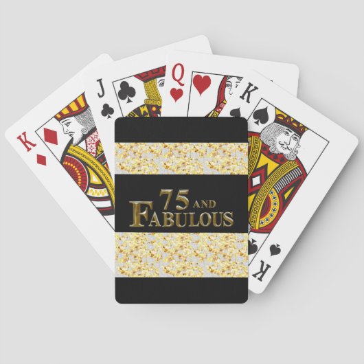 Jeu De Cartes Anniversaire 75 ans (dos)