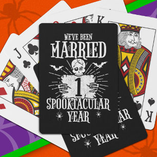 Jeu De Cartes Anniversaire de Halloween Spooktacular 1er Mariage