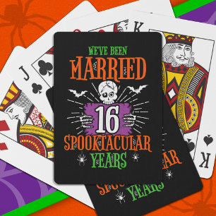 Jeu De Cartes Anniversaire du 16e Mariage de Spooktacular d'Hall