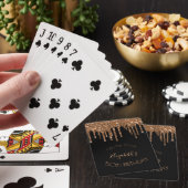Jeu De Cartes Anniversaire noir parties scintillant or gouttes m (In Situ)