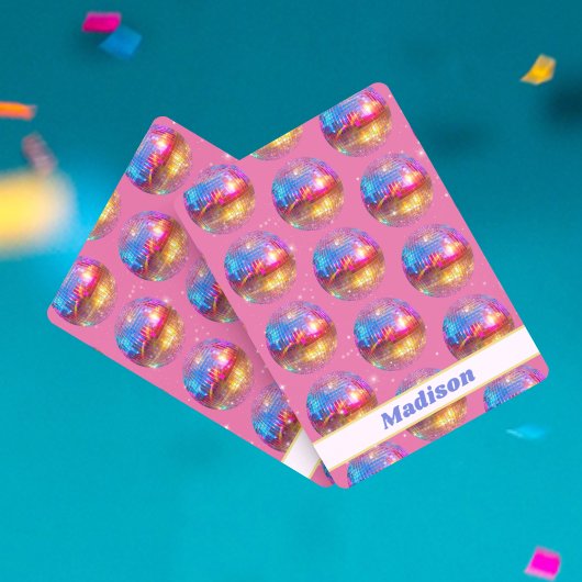 Jeu De Cartes Anniversaire Parties scintillant rose Super les an