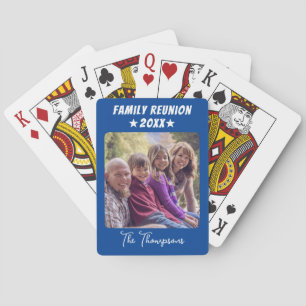 Jeu De Cartes Anniversaire Photo Famille Simple Moderne