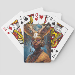 Jeu De Cartes Antelope Headdress Science Fiction Cyberpunk