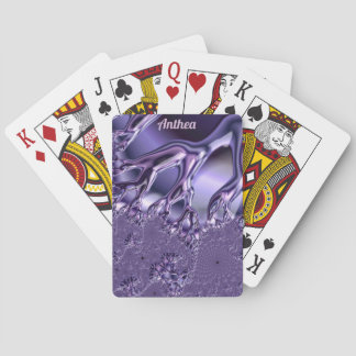 Jeu De Cartes ANTHEA ~ Motif de conception fractale ~ Doigts Icy