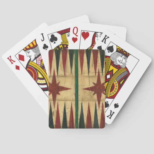 Jeu De Cartes Antique Backgammon Game Board par Ethan Harper (dos)
