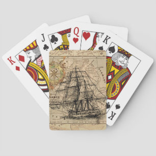 Jeu De Cartes Antique Vieux Général France Carte & Livraison