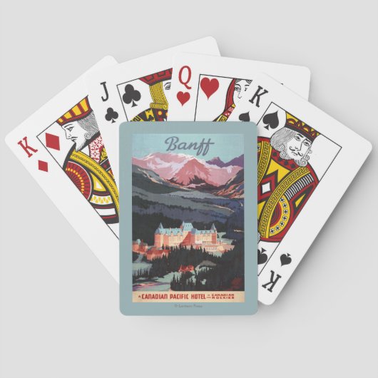 Jeu De Cartes Aperçu de l'affiche de Fairmont Banff Springs (dos)