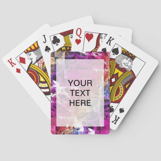 Jeu De Cartes Apophyse Fractal Art - Modèle web d'araignée (dos)