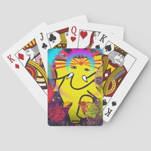 Jeu De Cartes Appa l'éléphant dansant jouant aux cartes (dos)