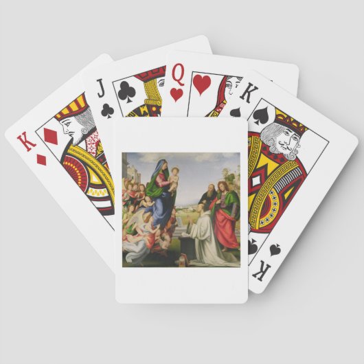 Jeu De Cartes Apparition de la Vierge à St Bernard, 1504-07 ( (dos)