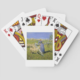 Jeu De Cartes Après-midi dans les Alpes, 1892 (huile sur toile)