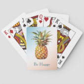 Jeu De Cartes Aqua Cream Joyeux ananas tropical (dos)
