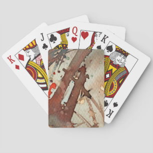 Jeu De Cartes aquarelle 5 d'arrière - plan