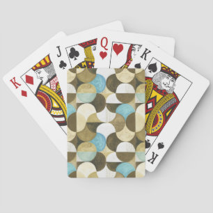 Jeu De Cartes Aquarelle Abstraite dessinée