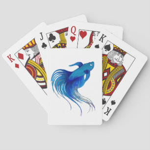 Jeu De Cartes Aquarelle Bêta bleue