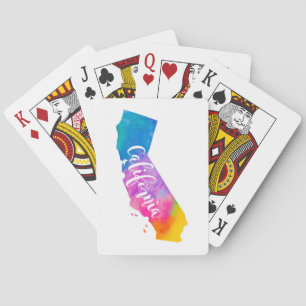 Jeu De Cartes Aquarelle Californie