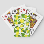 Jeu De Cartes Aquarelle Citron (dos)