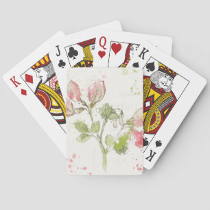 Jeu De Cartes Aquarelle de pois doux