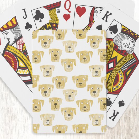 Jeu De Cartes Aquarelle Golden Labrador Retriever Chien