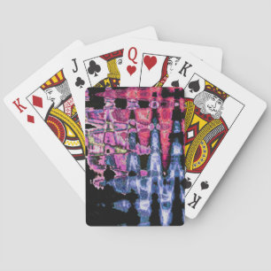 Jeu De Cartes Aquarelle jolie violette, gris cendré et noire
