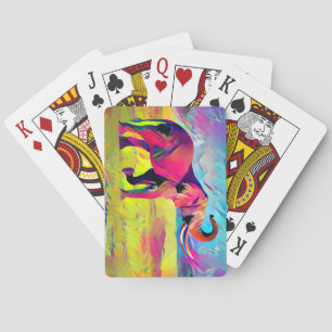 Jeu De Cartes Aquarelle mère éléphant