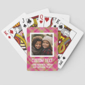 Jeu De Cartes Aquarelle moderne colorée - Photo et texte (dos)