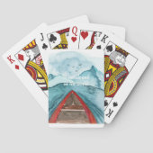 Jeu De Cartes Aquarelle Moderne Nature Voir La Devis Mondiale (dos)