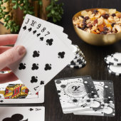 Jeu De Cartes Aquarelle Noir et Blanc Perdu Art (In Situ)