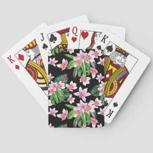 Jeu De Cartes Aquarelle Orchidées Design 27