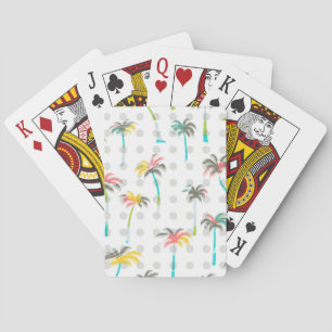 Jeu De Cartes Aquarelle Palmiers