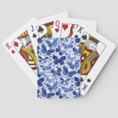 Jeu De Cartes Aquarelle papillon bleu (dos)