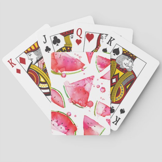 Jeu De Cartes Aquarelle pastèque 1 (dos)