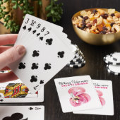 Jeu De Cartes Aquarelle rose exotique moderne Flamant rose cadea (In Situ)