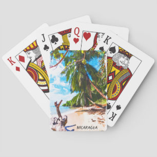 Jeu De Cartes Aquarelle Tropical Nicaragua Beach Travel
