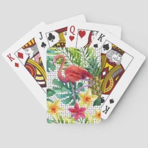 Jeu De Cartes Aquarelle tropicale