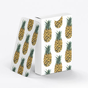 Jeu De Cartes Aquarelle tropicale ananas Motif sans couture