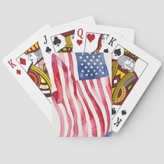 Jeu De Cartes Aquarelle US (dos)
