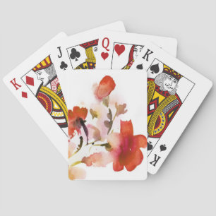 Jeu De Cartes aquarelles florales Abstraites
