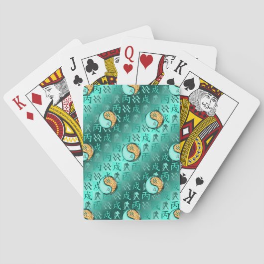 Jeu De Cartes Aquarius & Fire Dog (dos)