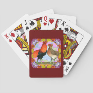 Jeu De Cartes Araucana Poulets Art Nouveau