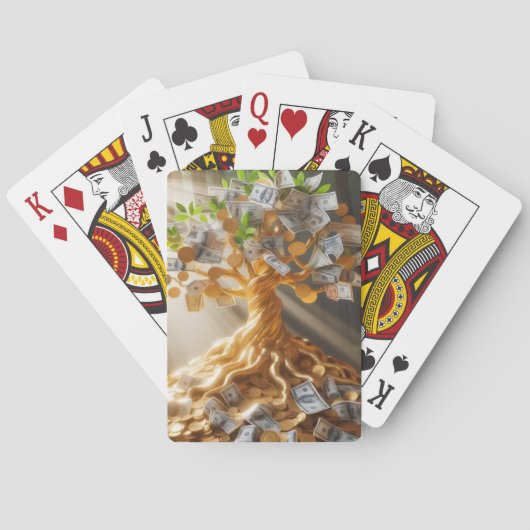 Jeu De Cartes Arbre à argent (dos)