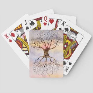 Jeu De Cartes Arbre contre le ciel