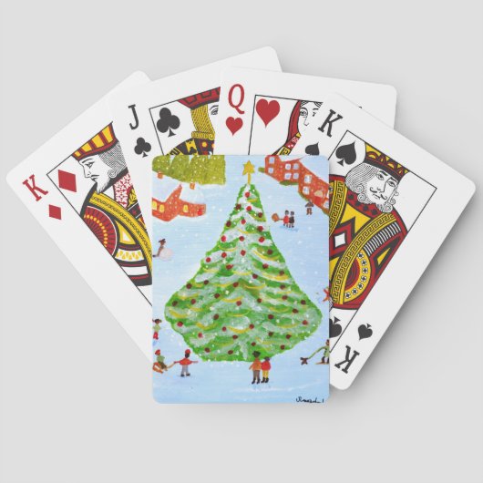 Jeu De Cartes Arbre de Noël (dos)