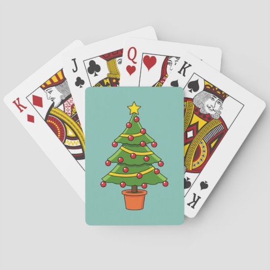 Jeu De Cartes Arbre de Noël (dos)