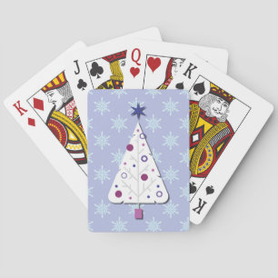 Jeu De Cartes Arbre de Noël Art Rétro Fêtes