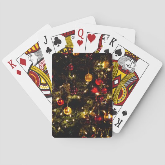 Jeu De Cartes Arbre de Noël festif (dos)