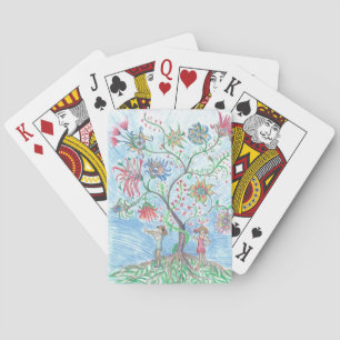 Jeu De Cartes Arbre de vie et deux personnages