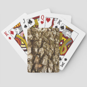 Jeu De Cartes Arbre écorce II Conception texturée naturelle