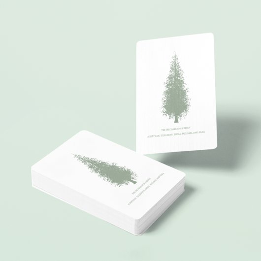 Jeu De Cartes Arbres boisés